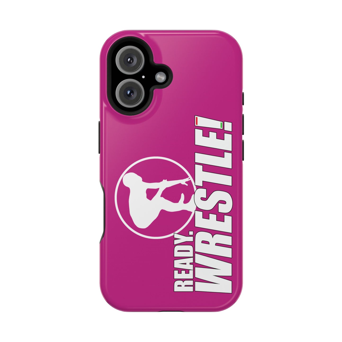 Ready. Wrestle! Pink iPhone Magnetic Impact-Resistant Case