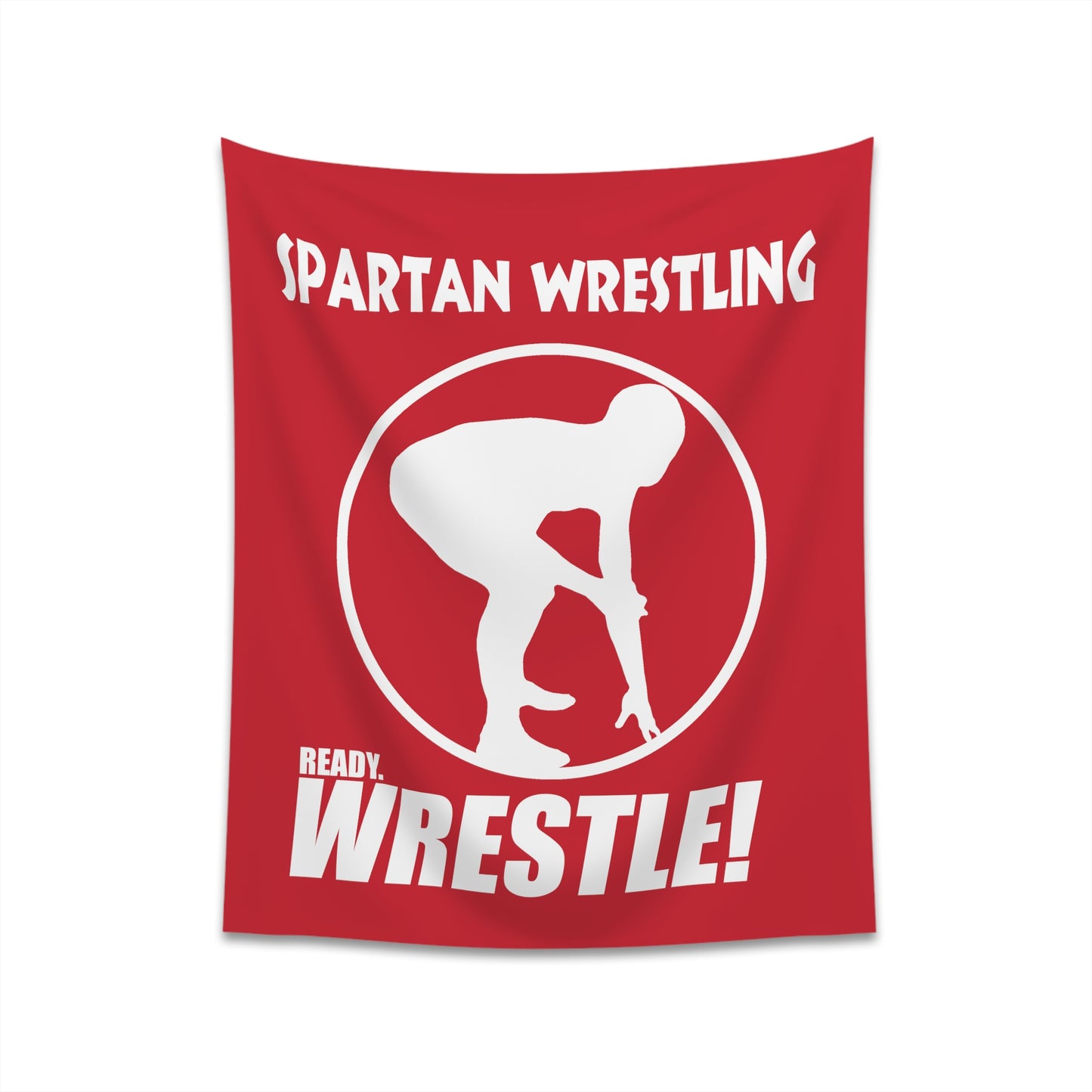 Spartan Wrestling Printed Wall Tapestry