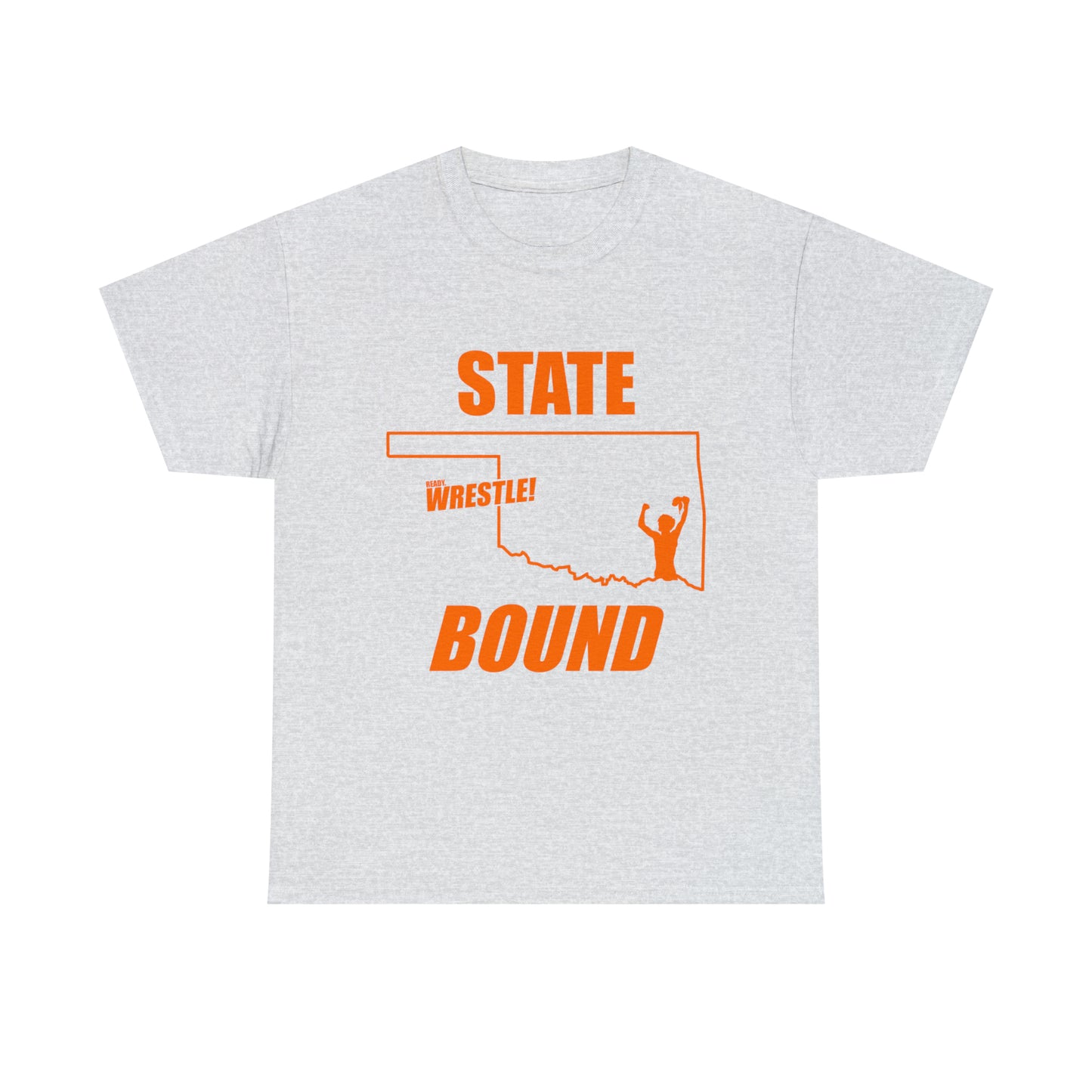 Oklahoma State Bound, Orange Logo, Unisex Heavy Cotton Tee