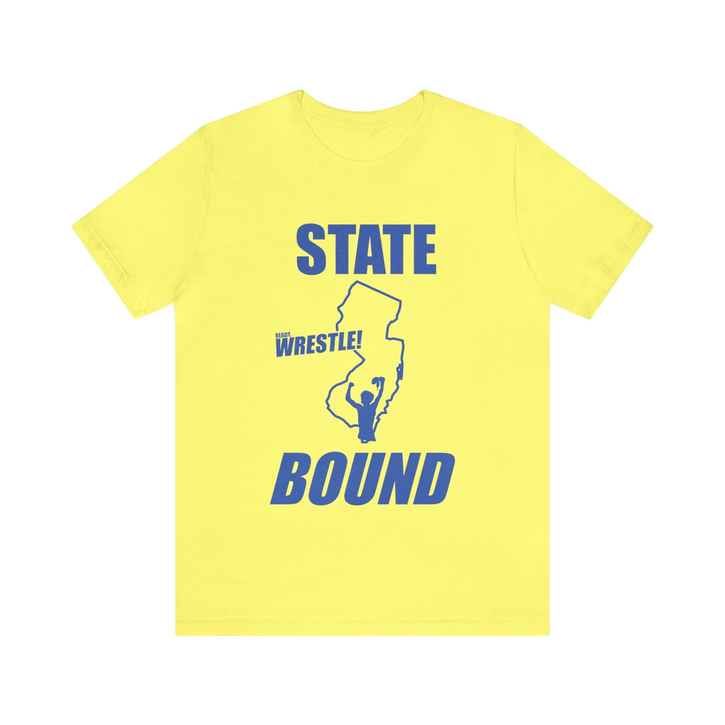 New Jersey State Bound, Blue print, Bella+Canvas 3001, Unisex Jersey Short Sleeve Tee