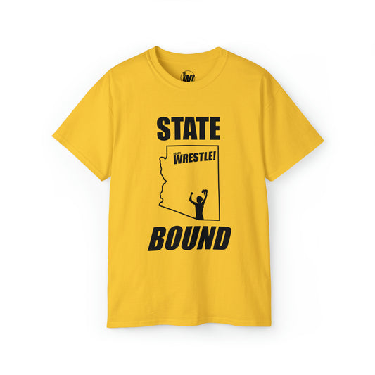 Arizona State Bound, Unisex Ultra Cotton Tee, Black Logo