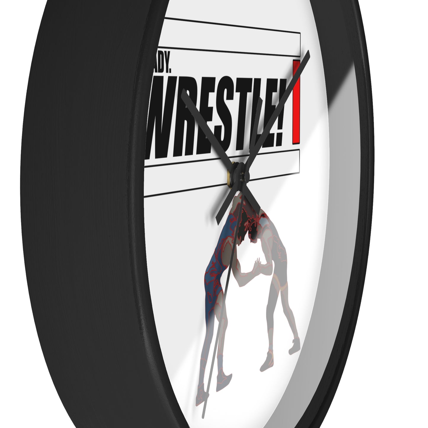 Ready. Wrestle! Wall Clock