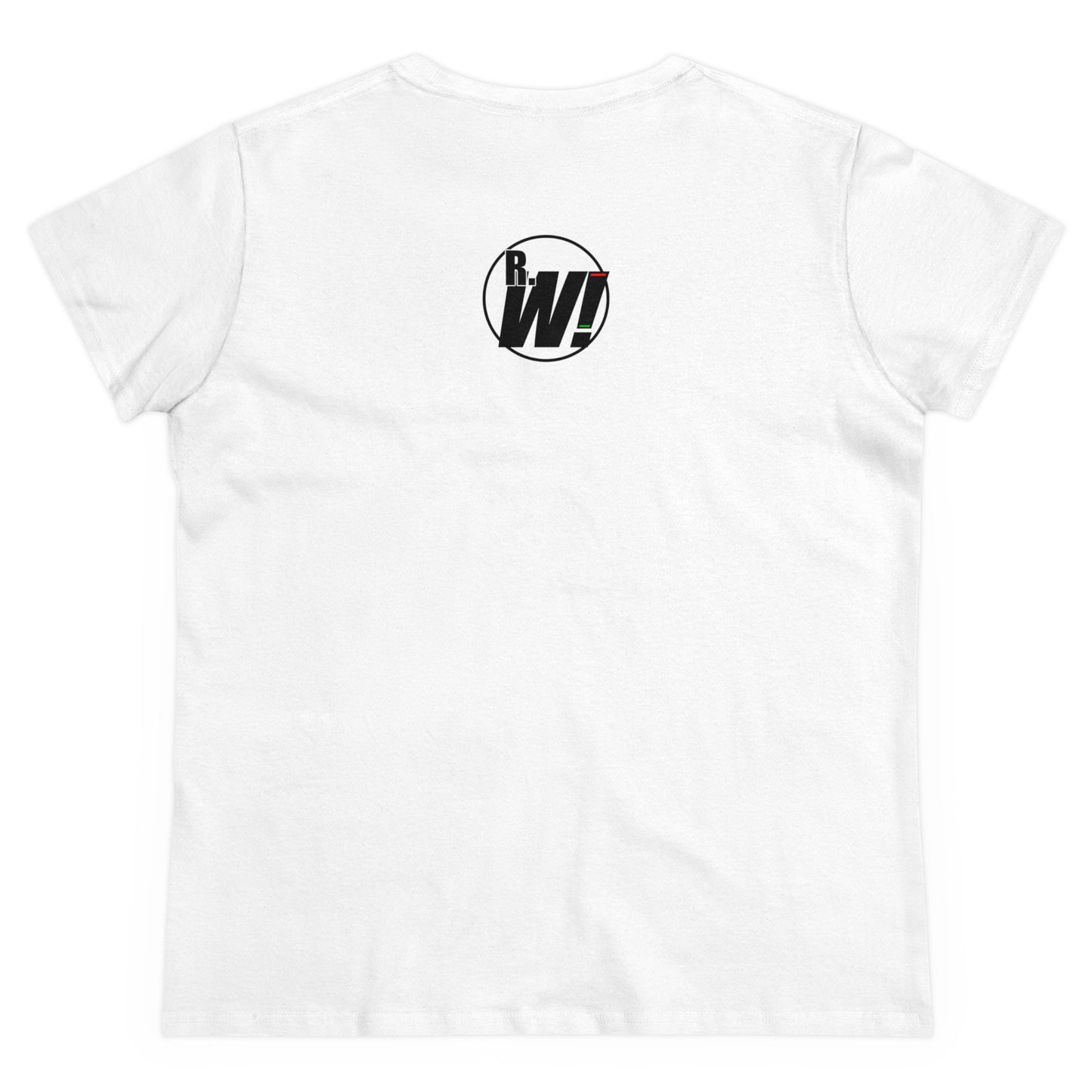 Natural Born Wrestler, Women's Midweight Cotton Tee, Black Letters