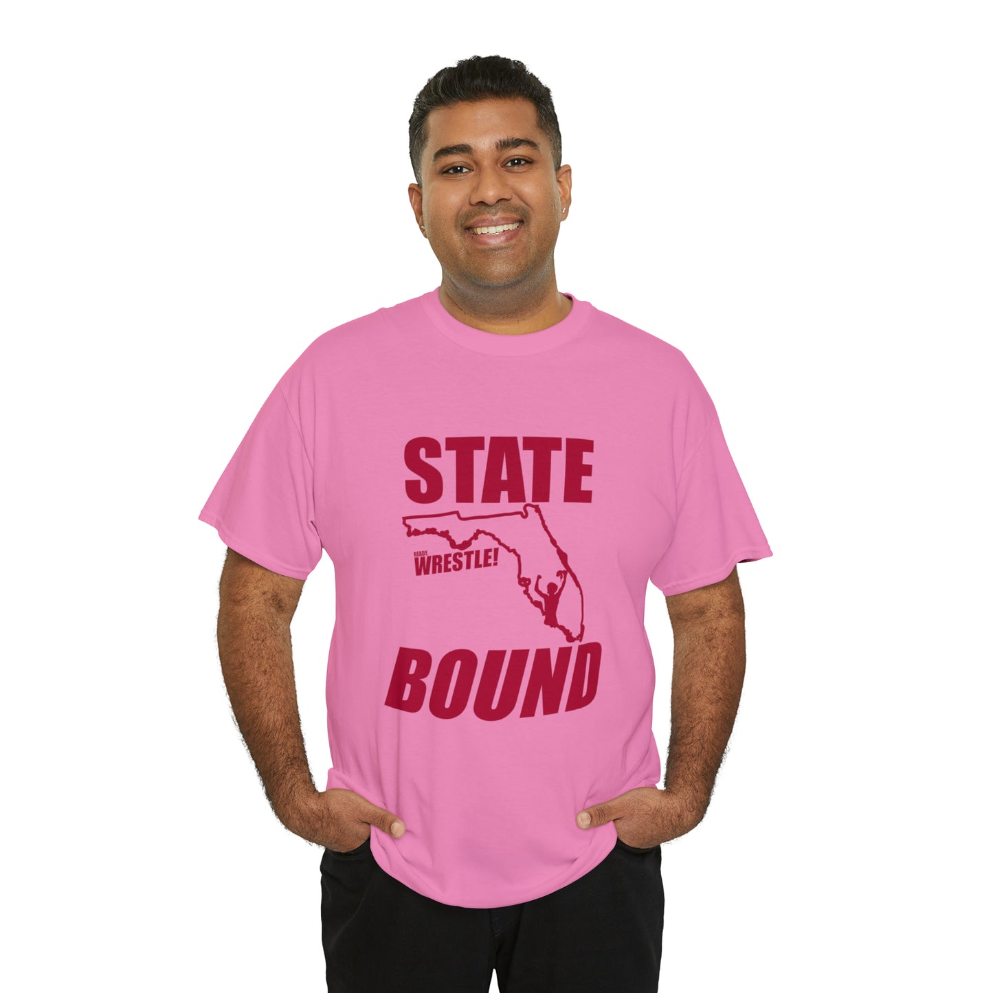 Florida State Bound, Red Logo, Unisex Heavy Cotton Tee