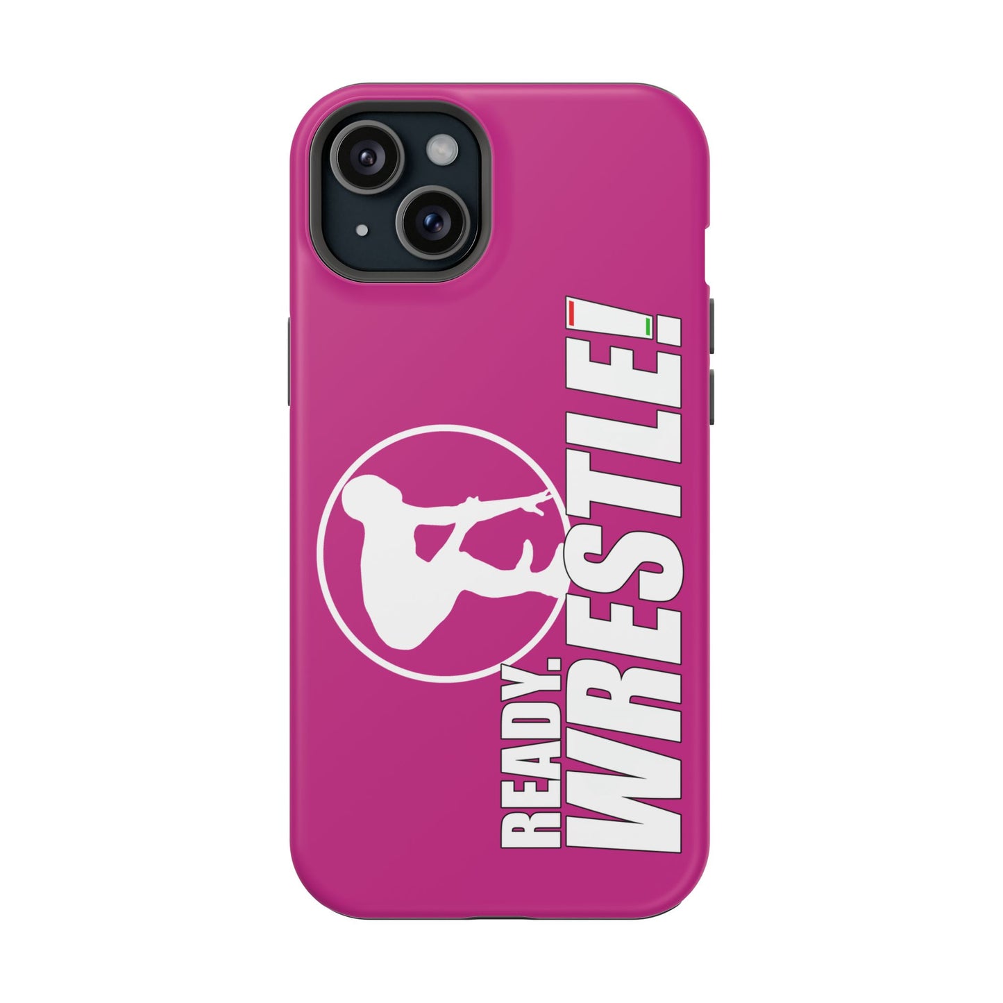 Ready. Wrestle! Pink iPhone Magnetic Impact-Resistant Case