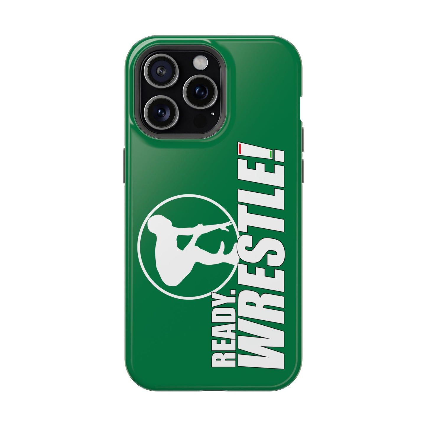 Ready. Wrestle! Green iPhone Magnetic Impact-Resistant Case