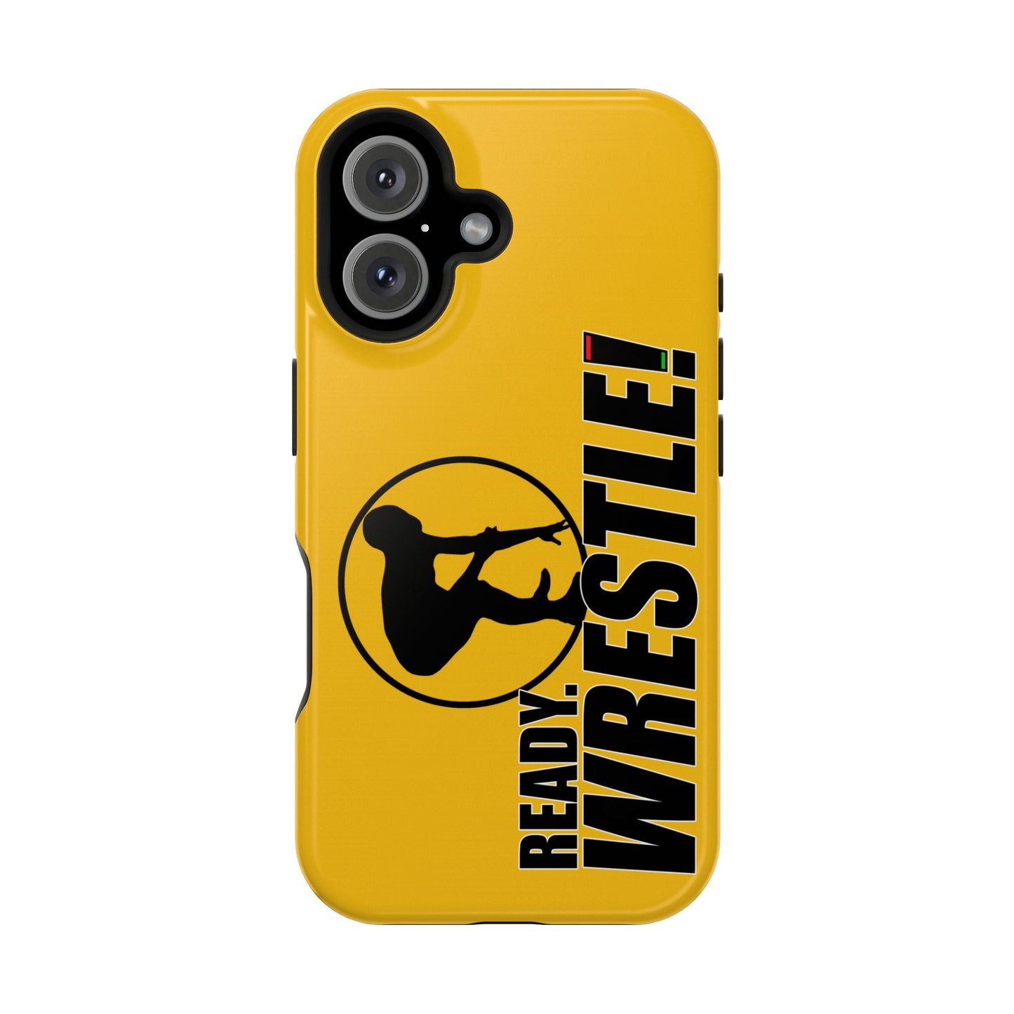 Ready. Wrestle! Yellow iPhone Magnetic Impact-Resistant Case