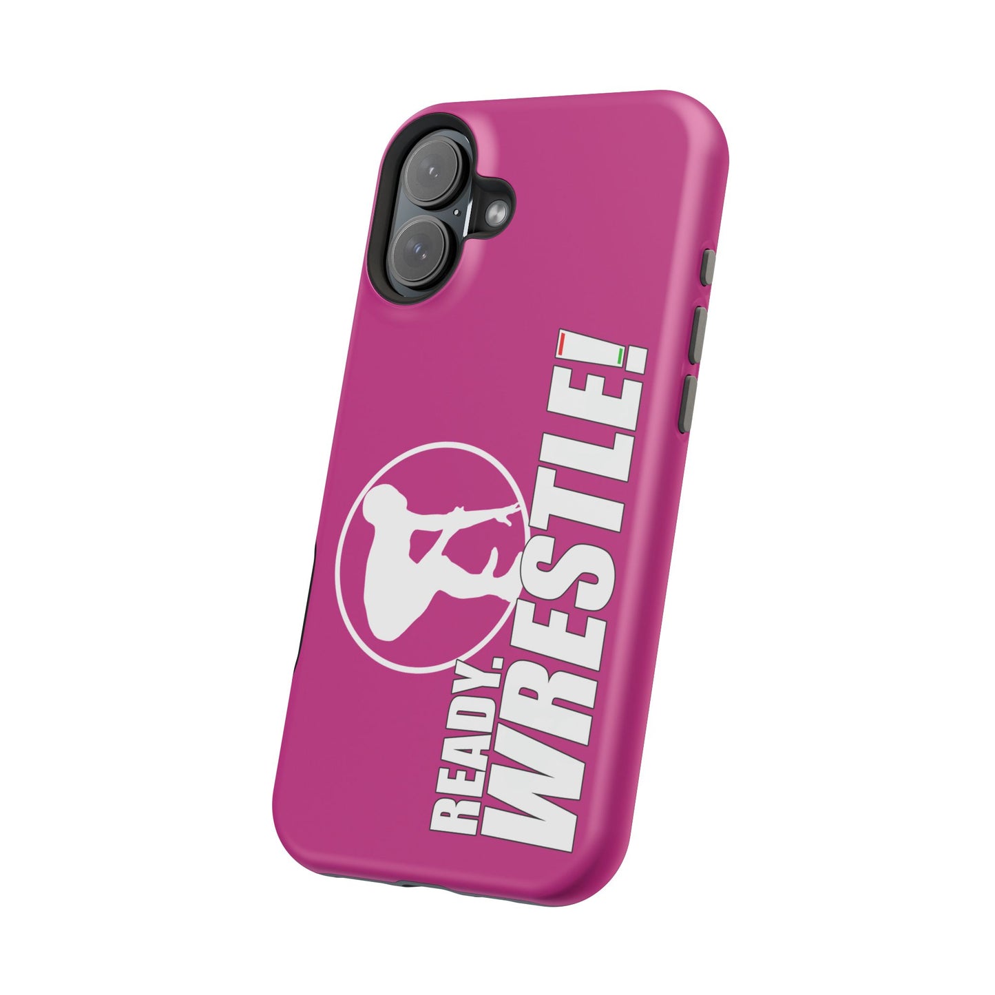 Ready. Wrestle! Pink iPhone Magnetic Impact-Resistant Case