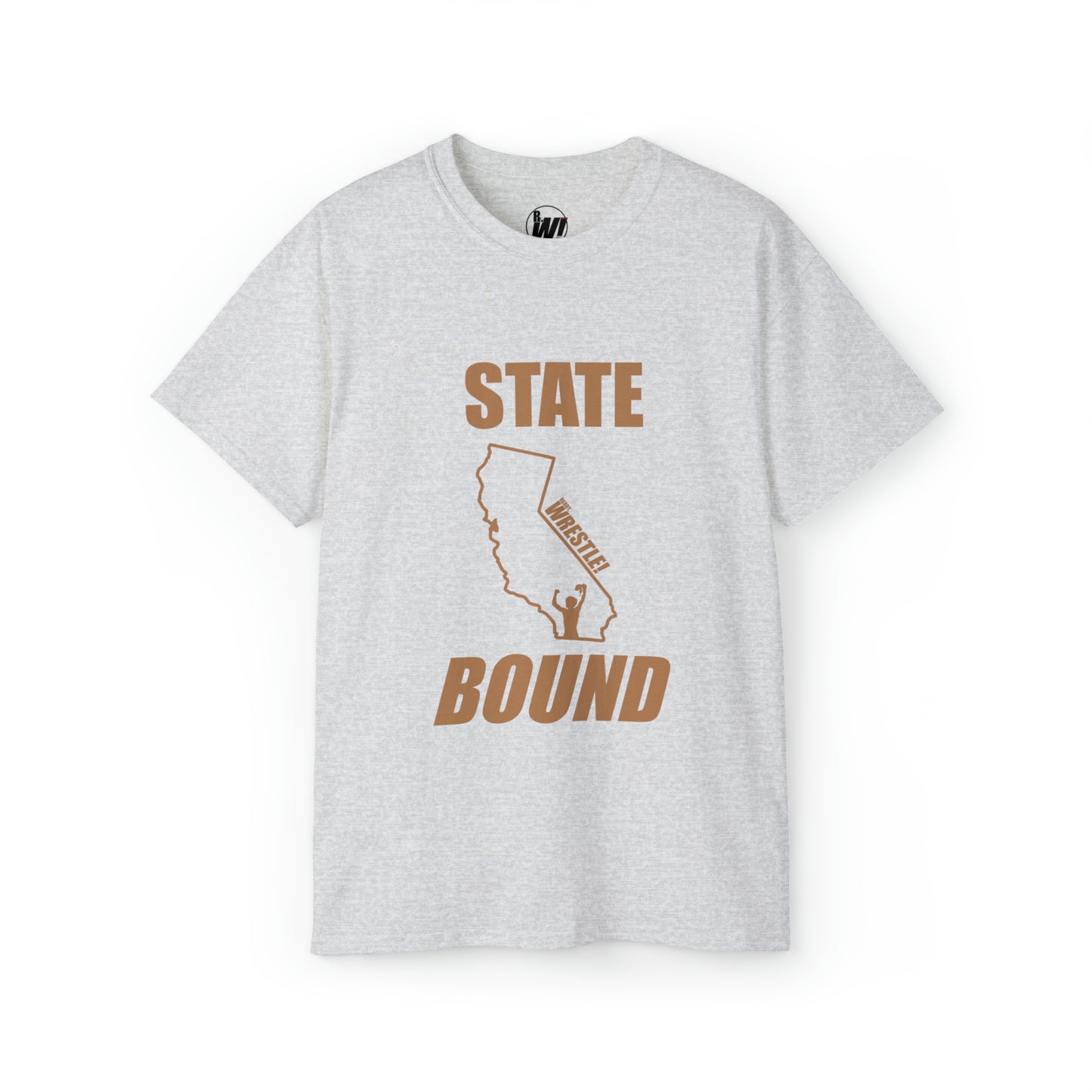 California State Bound, Unisex Ultra Cotton Tee, Brown Logo