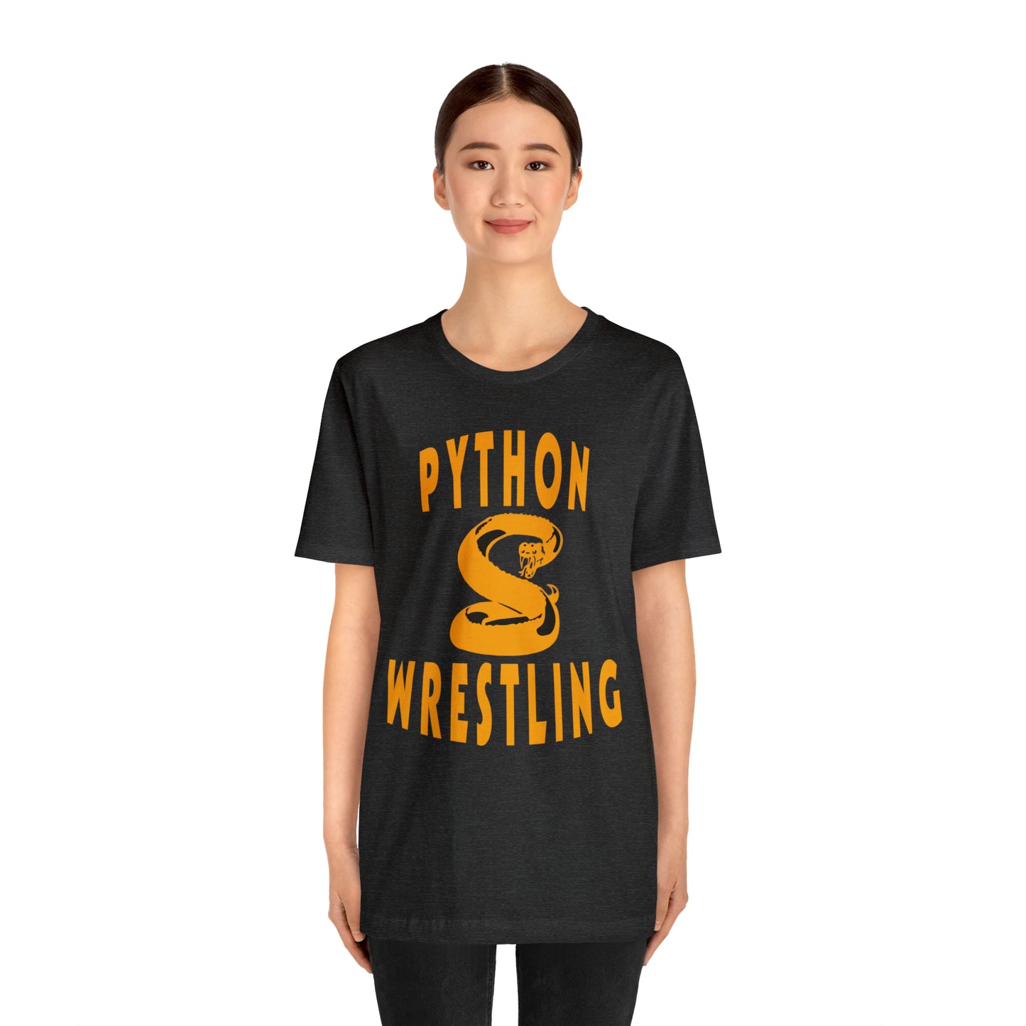 NEK Python Wrestling, Gold Logo, Unisex Jersey Short Sleeve Tee