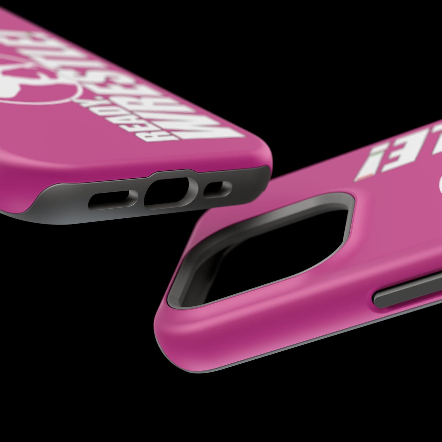 Ready. Wrestle! Pink iPhone Magnetic Impact-Resistant Case