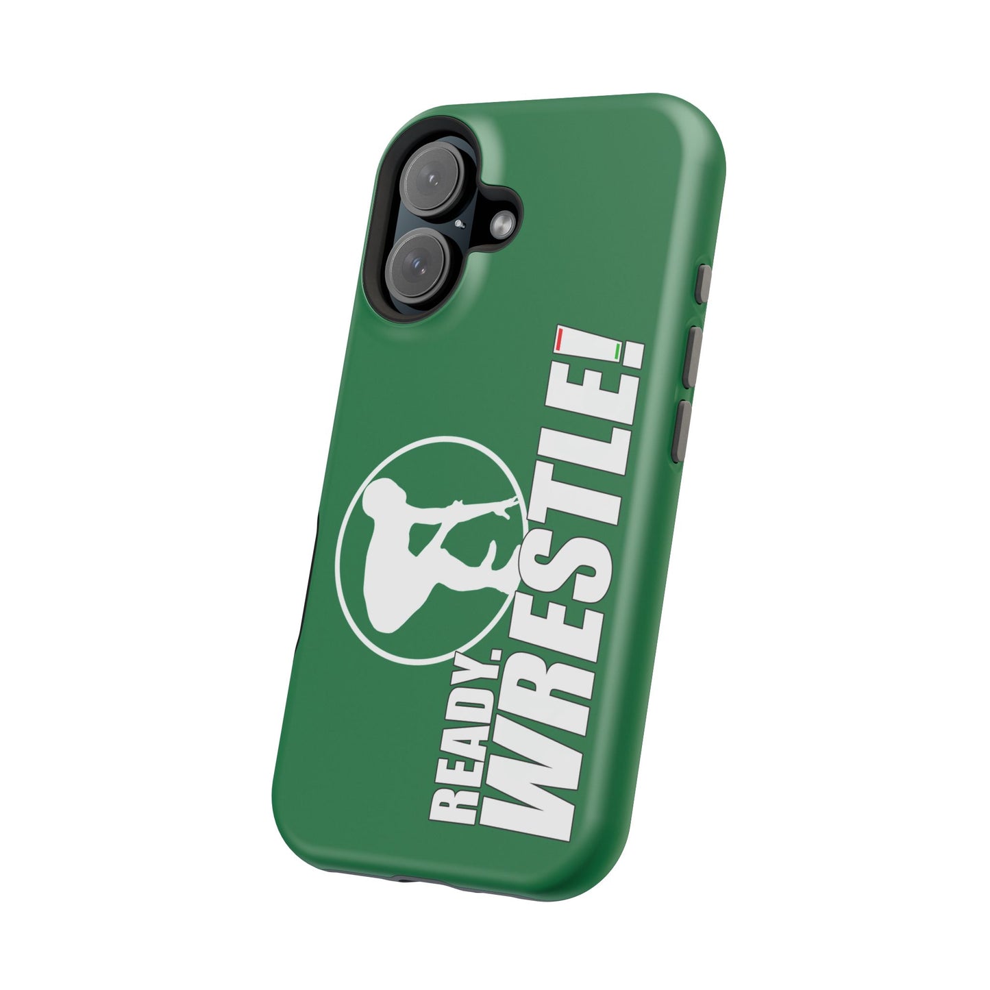 Ready. Wrestle! Green iPhone Magnetic Impact-Resistant Case