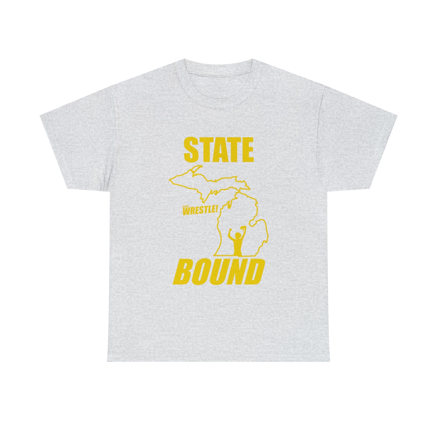 Michigan State Bound, Gold Logo, Unisex Heavy Cotton Tee