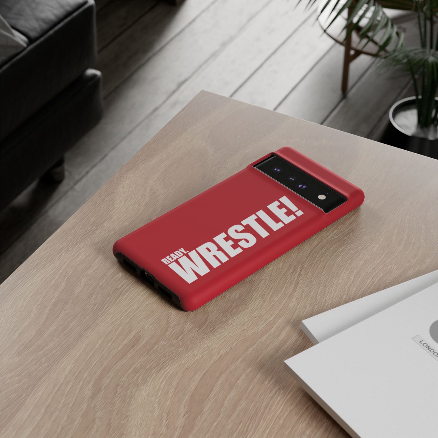 Ready. Wrestle Red Logo Tee