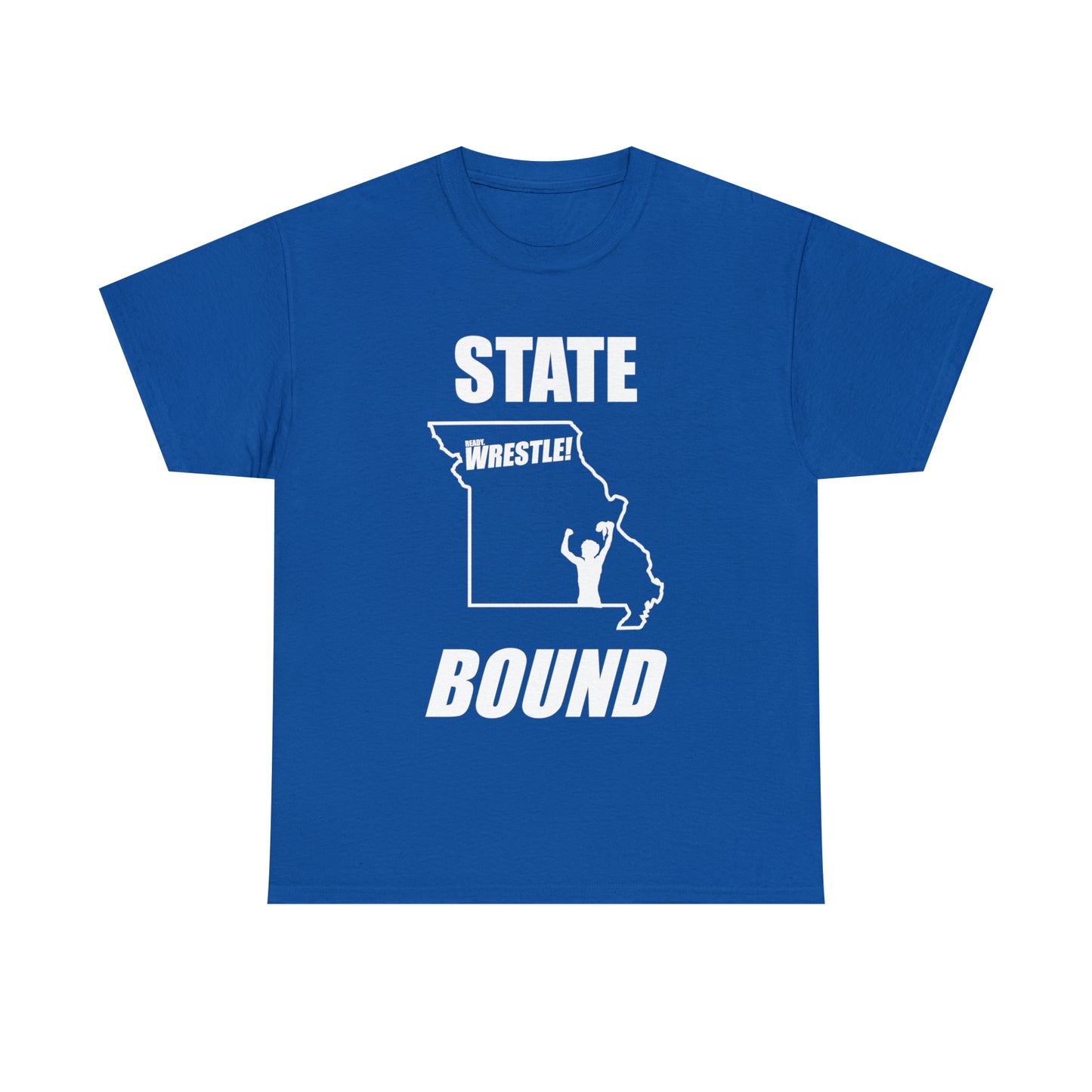 Missouri State Bound, White Logo, Unisex Heavy Cotton Tee