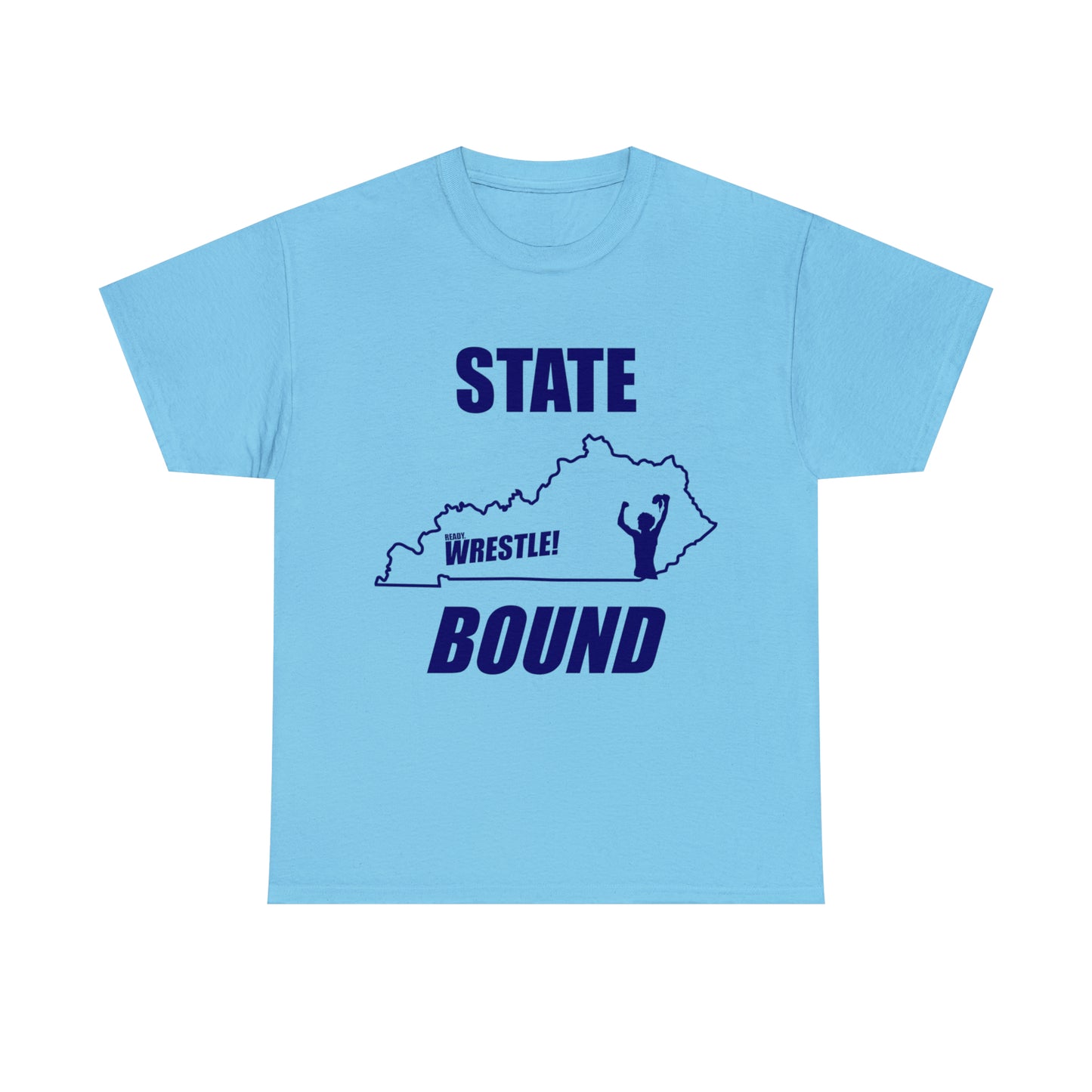 Kentucky State Bound, Royal Blue Logo, Unisex Heavy Cotton Tee