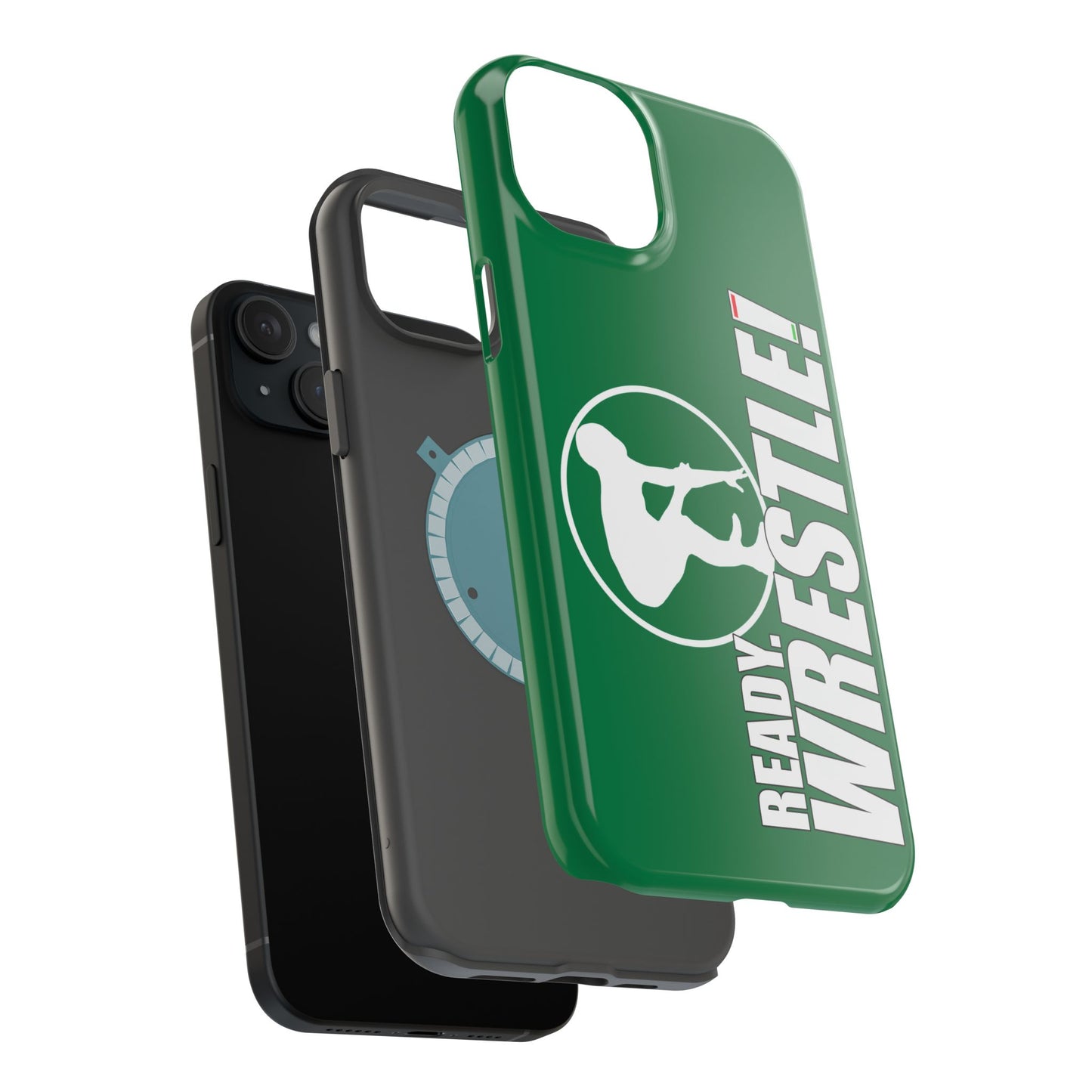 Ready. Wrestle! Green iPhone Magnetic Impact-Resistant Case
