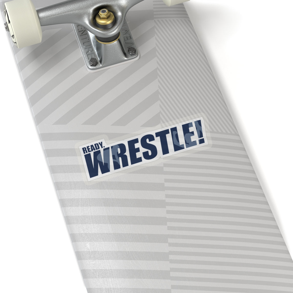 Ready. Wrestle! Blue/White Kiss-Cut Stickers