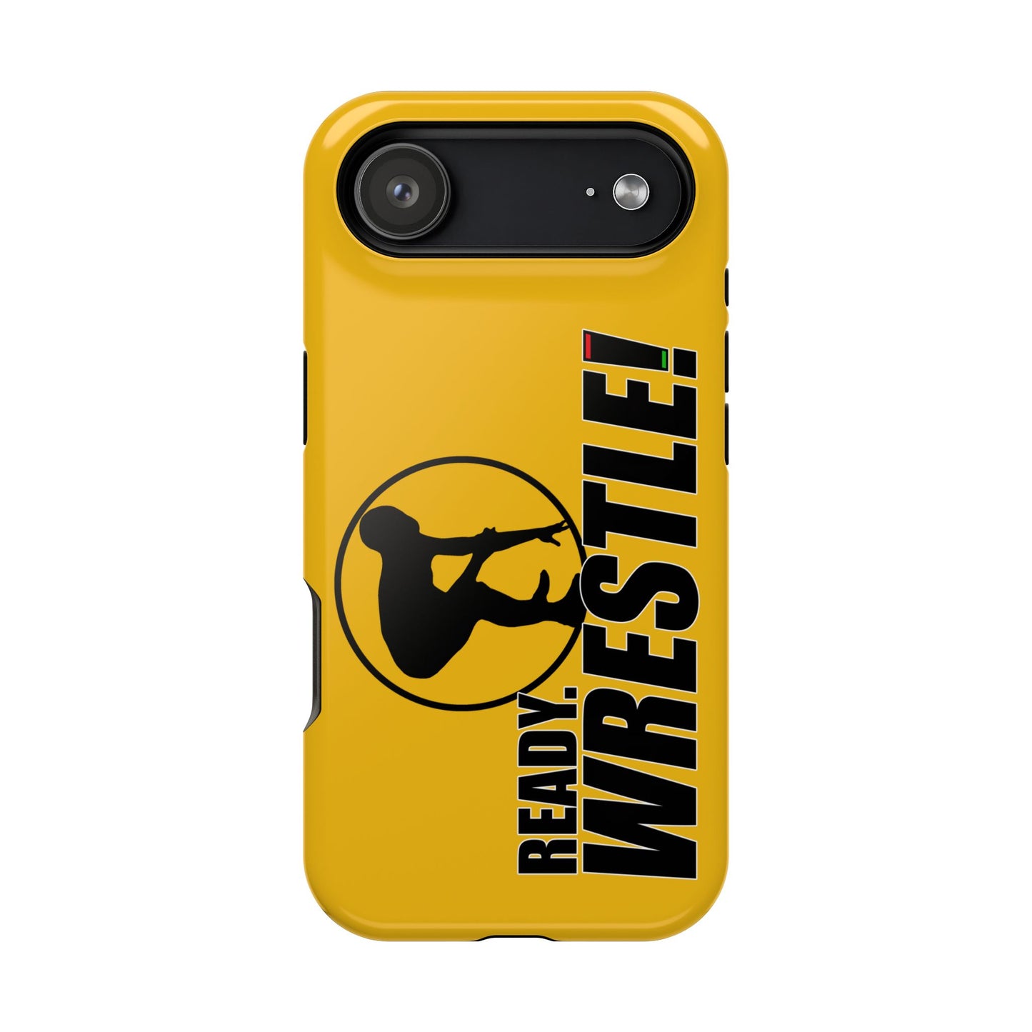 Ready. Wrestle! Yellow iPhone Magnetic Impact-Resistant Case