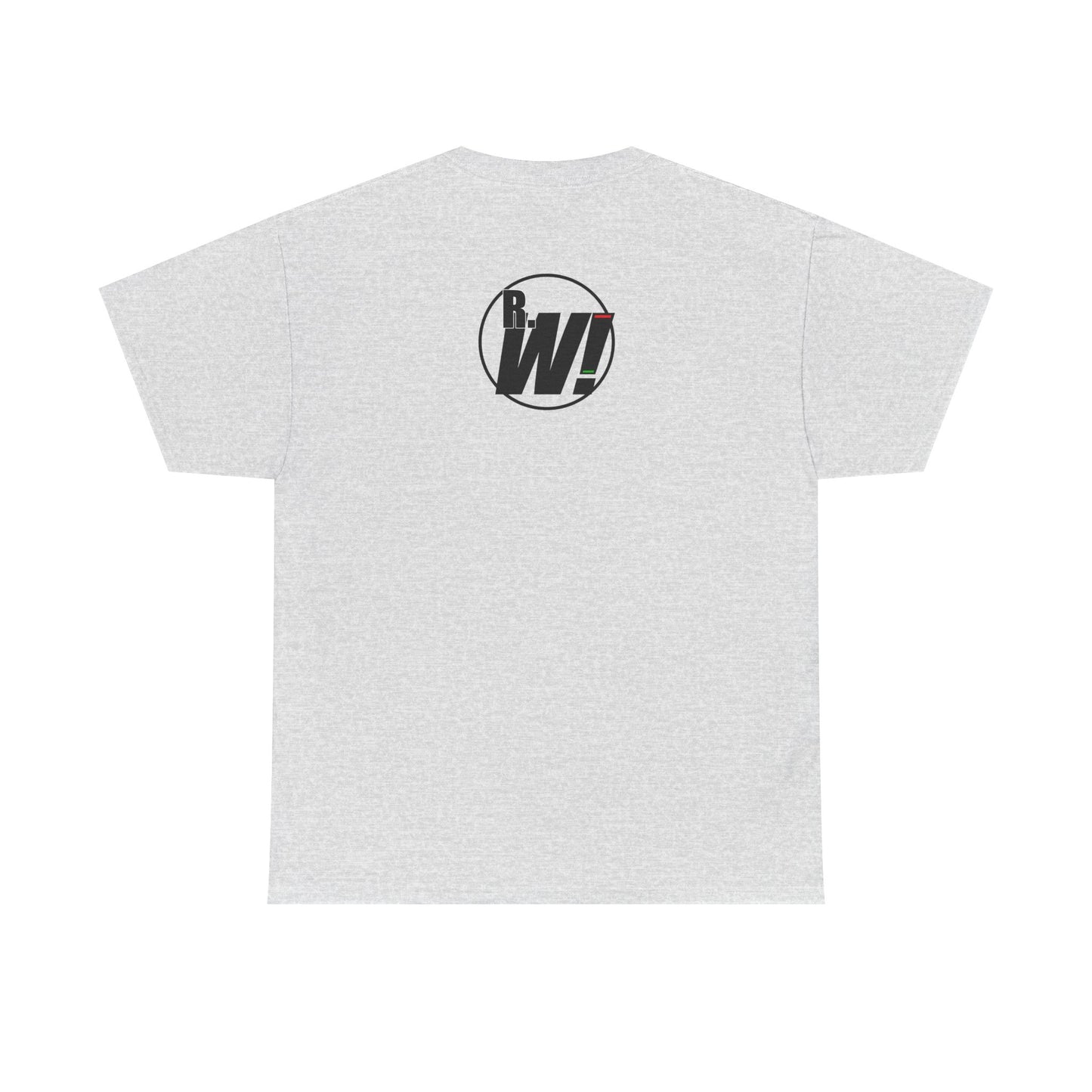 Ready. Wrestle! Black Logo w/White Silhouettes, Unisex Heavy Cotton Tee