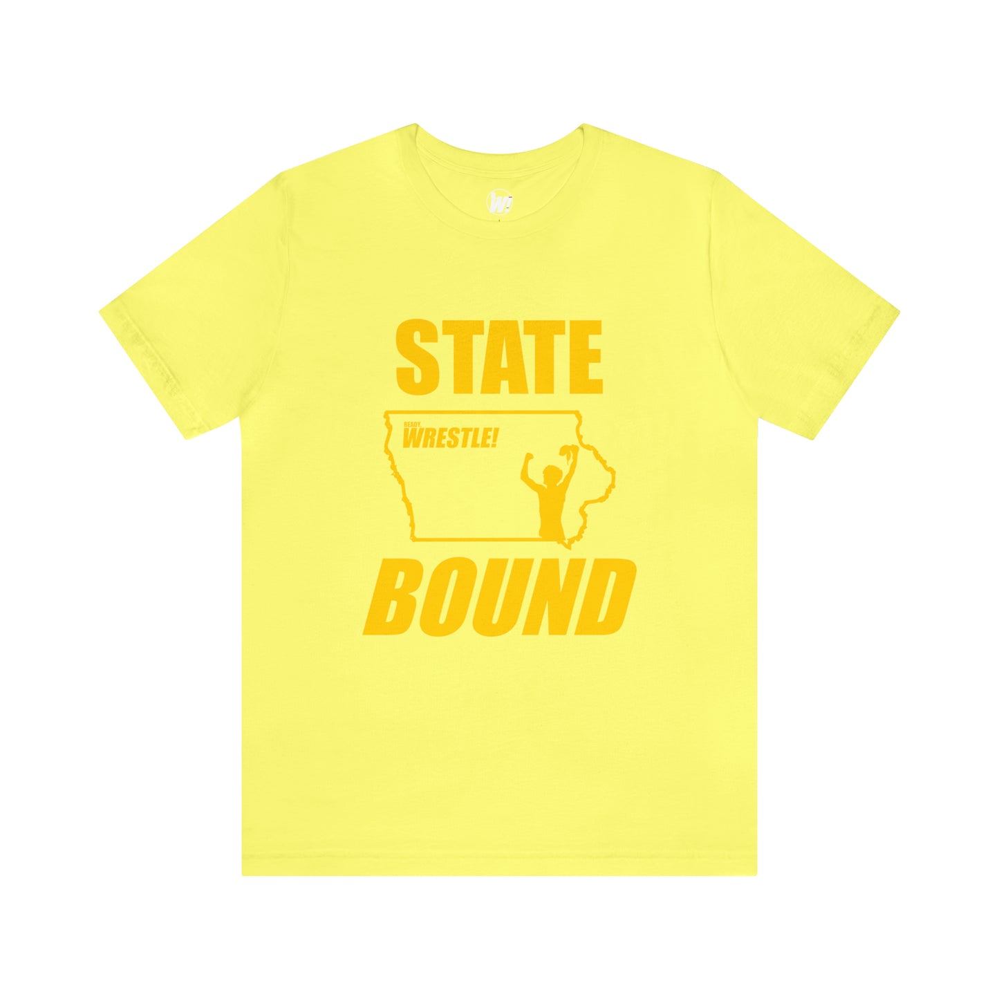 Iowa State Bound, Unisex Jersey Short Sleeve Tee, Gold Logo