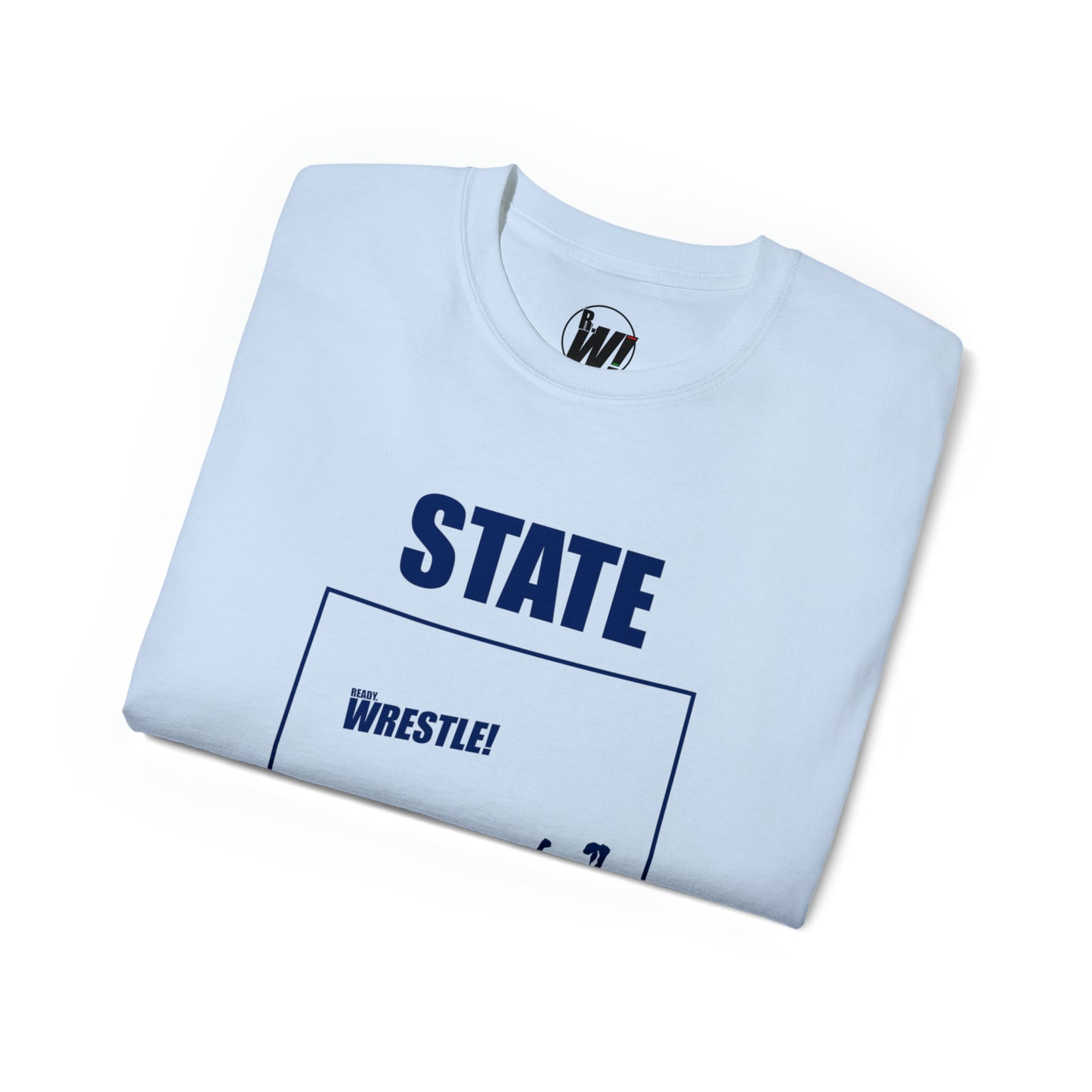 Coloroado State Bound, Unisex Ultra Cotton Tee, Blue Logo