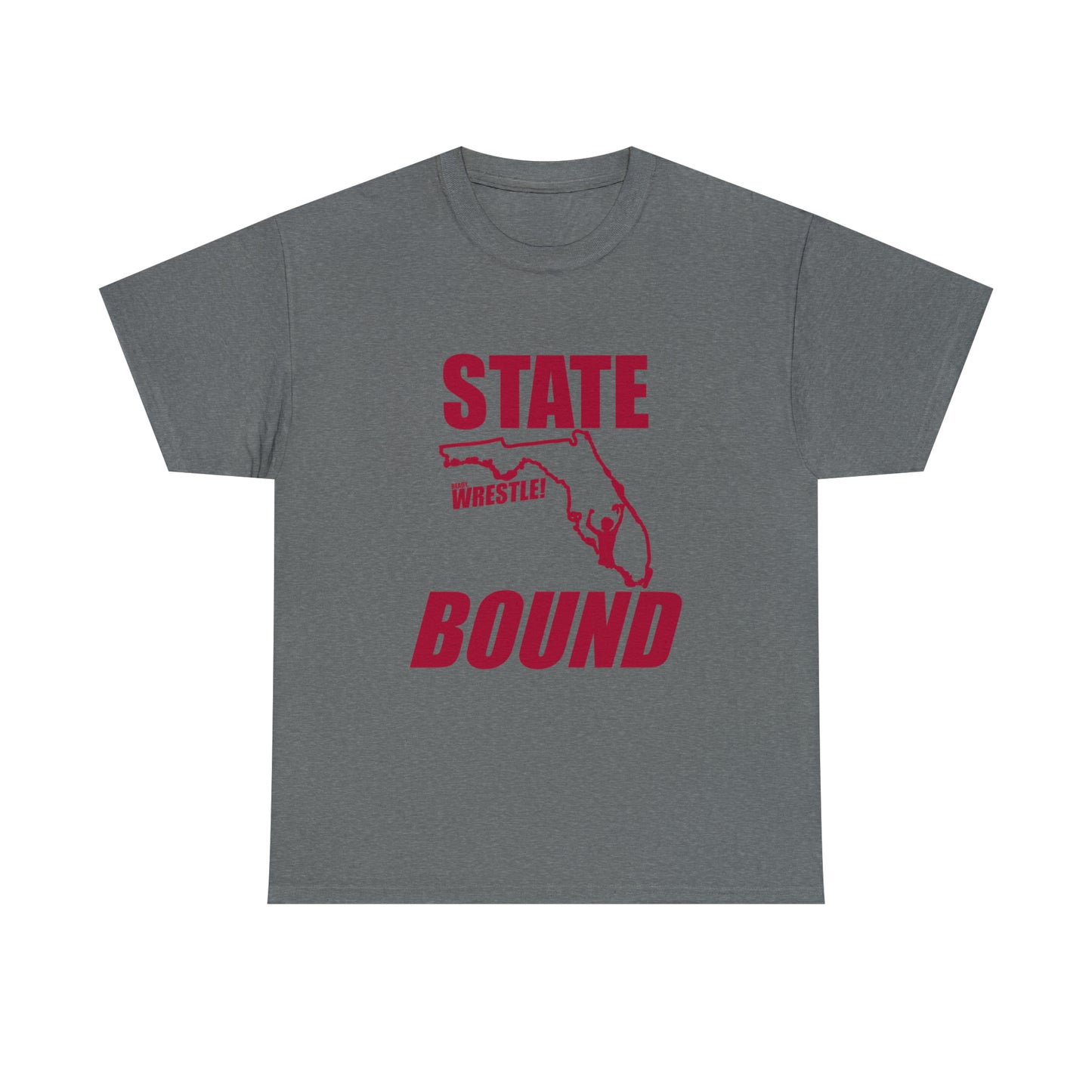 Florida State Bound, Red Logo, Unisex Heavy Cotton Tee