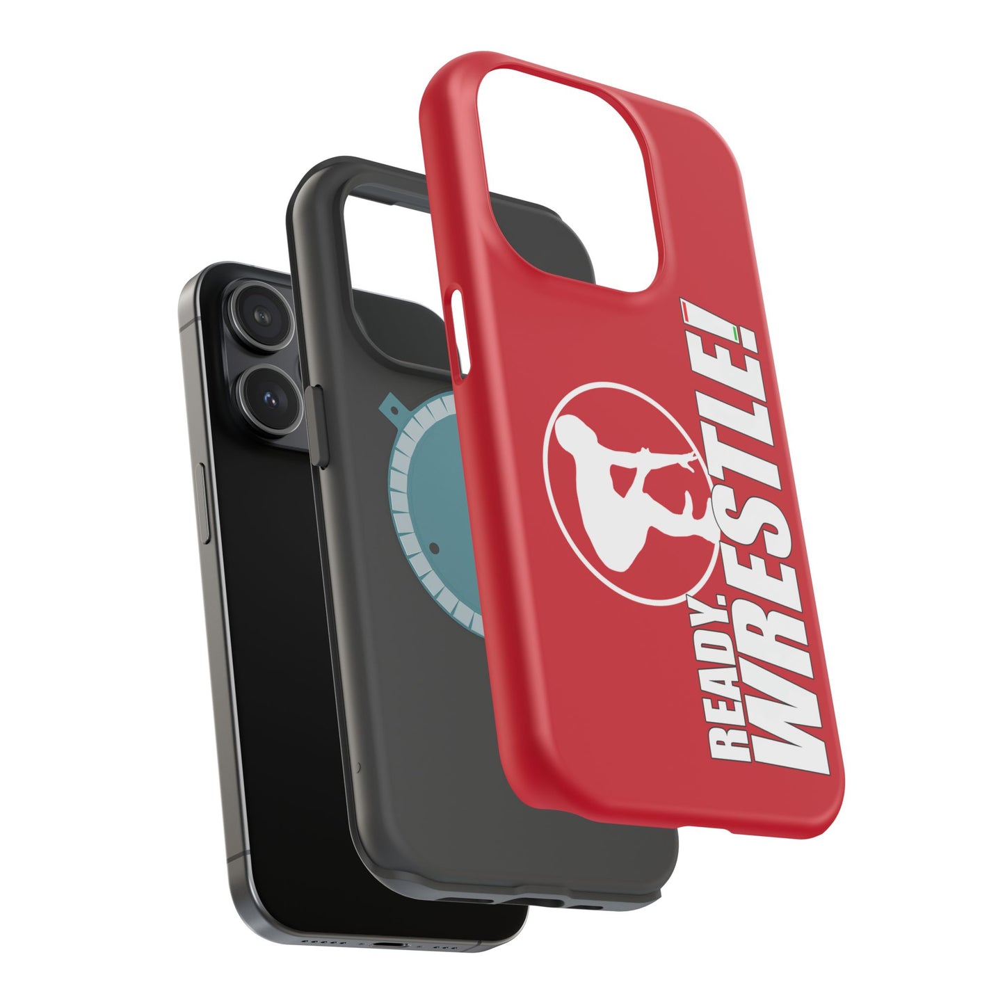 Ready. Wrestle! Red iPhone Magnetic Impact-Resistant Case