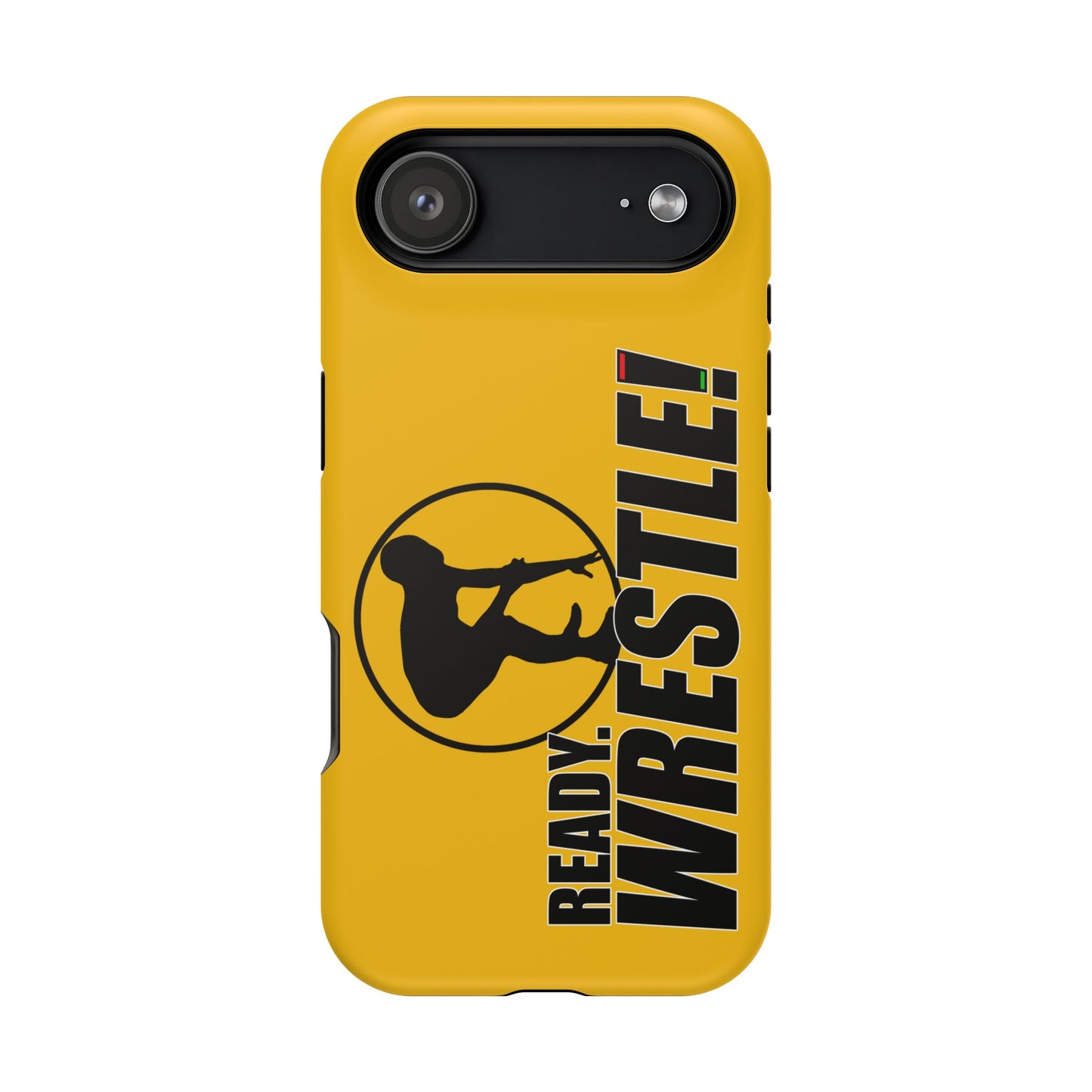 Ready. Wrestle! Yellow iPhone Magnetic Impact-Resistant Case