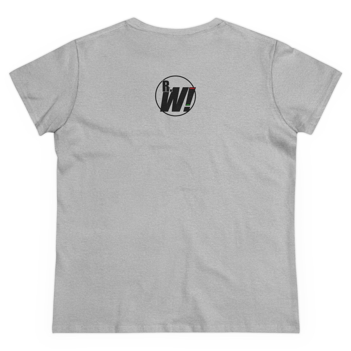 Natural Born Wrestler, Women's Midweight Cotton Tee, Black Letters