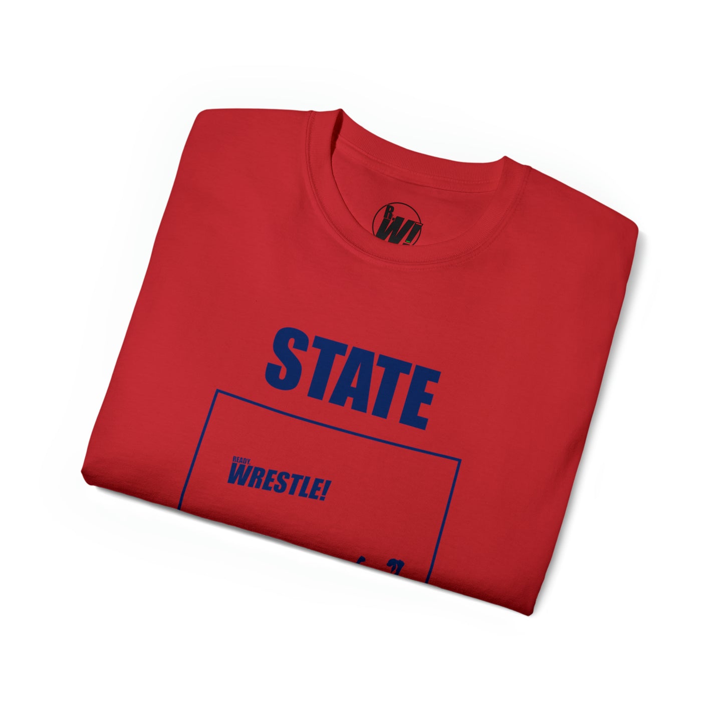 Coloroado State Bound, Unisex Ultra Cotton Tee, Blue Logo