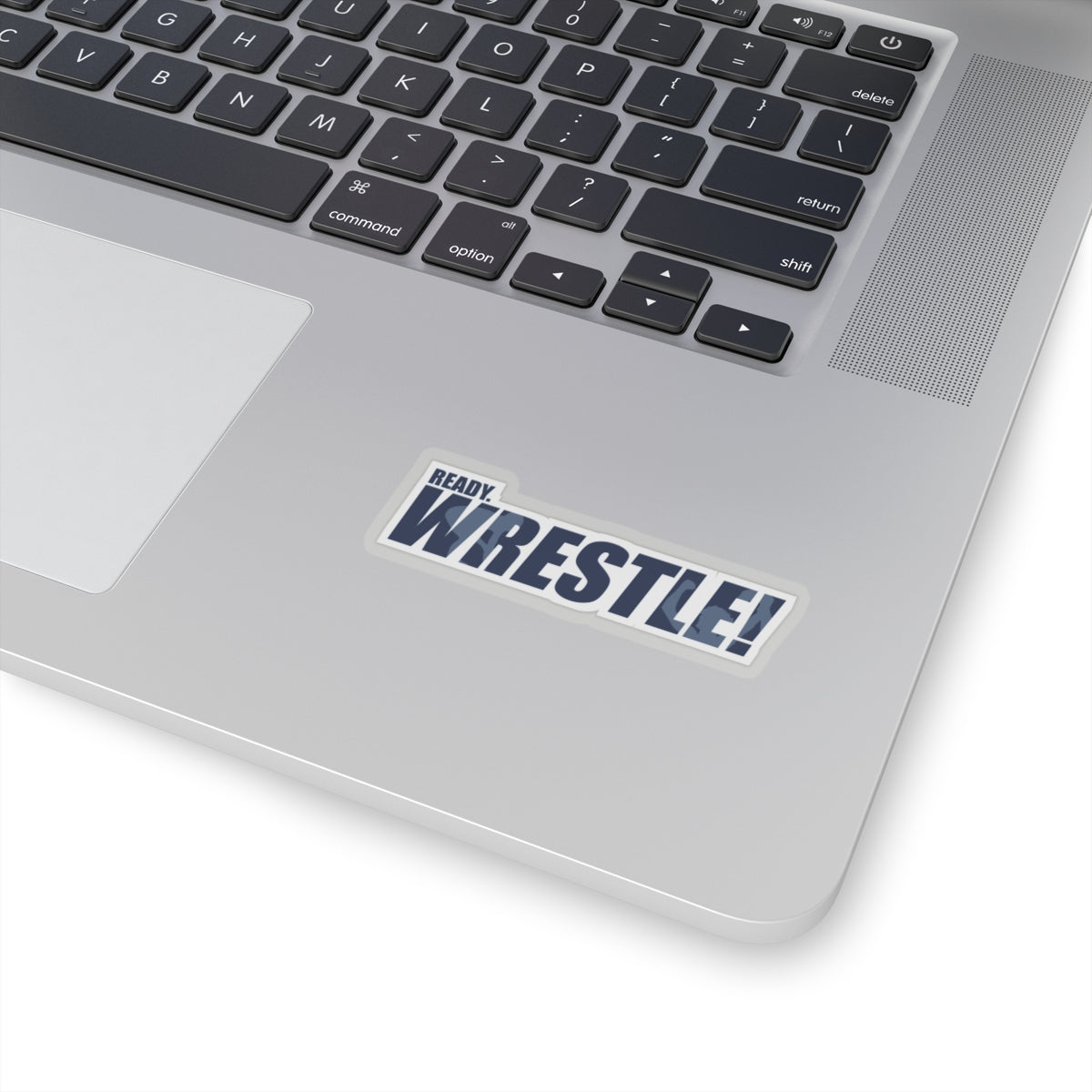 Ready. Wrestle! Blue/White Kiss-Cut Stickers