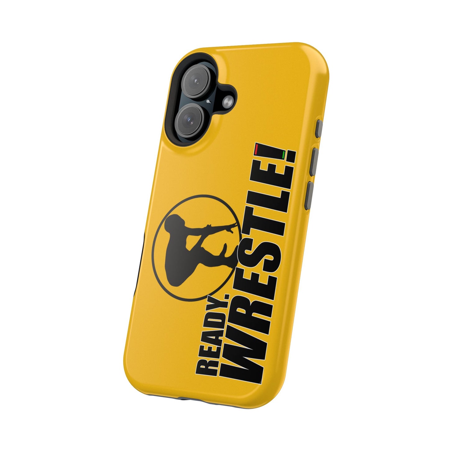 Ready. Wrestle! Yellow iPhone Magnetic Impact-Resistant Case