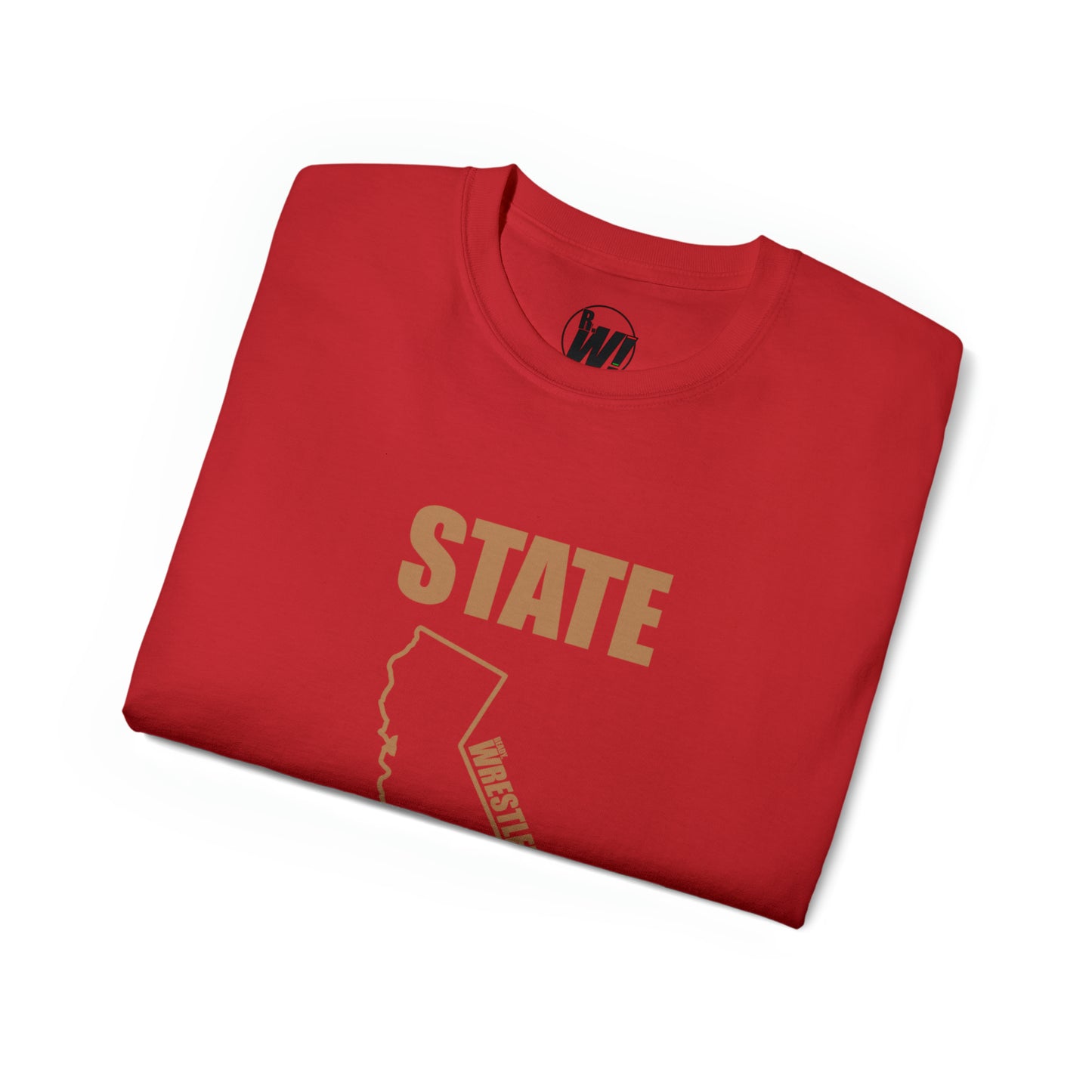 California State Bound, Unisex Ultra Cotton Tee, Brown Logo