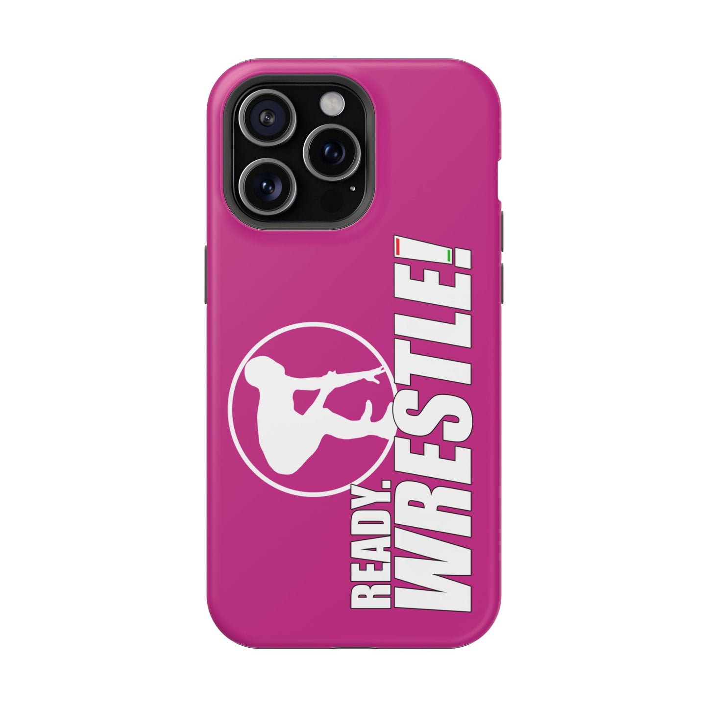 Ready. Wrestle! Pink iPhone Magnetic Impact-Resistant Case