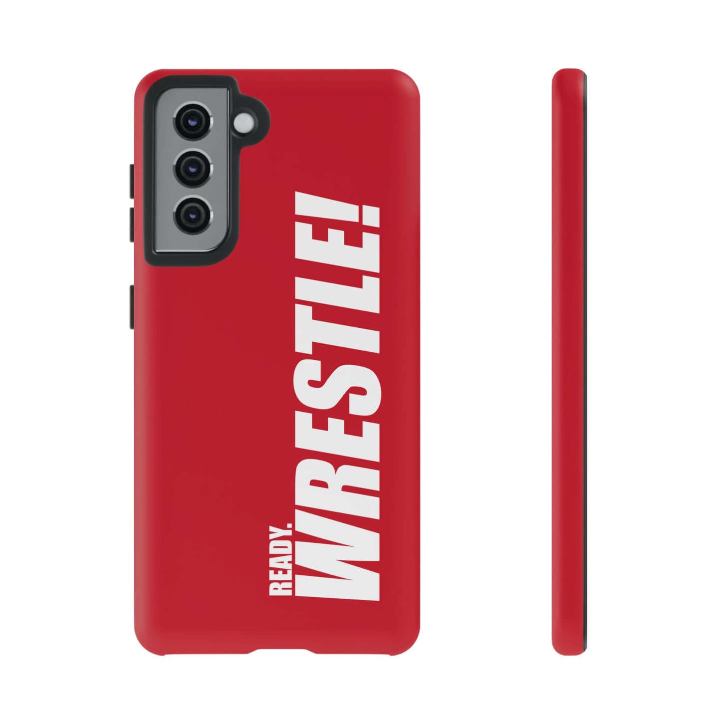 Ready. Wrestle Red Logo Tee