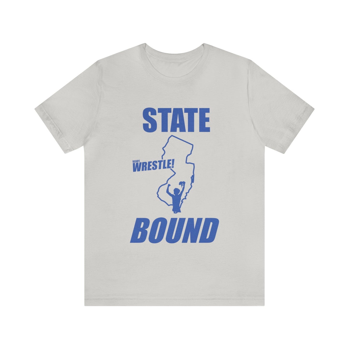 New Jersey State Bound, Blue print, Bella+Canvas 3001, Unisex Jersey Short Sleeve Tee