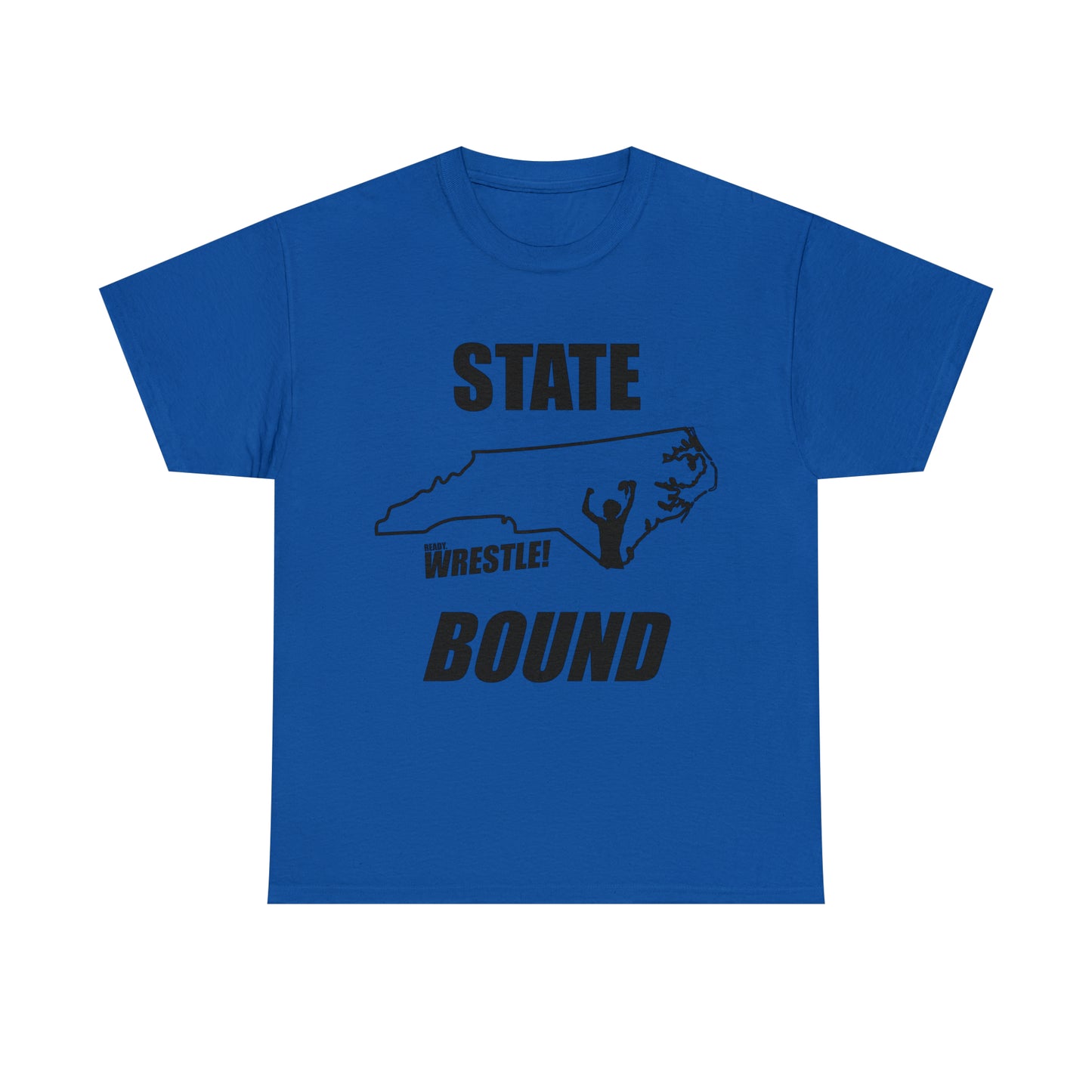 North Carolina State Bound, Black Logo, Unisex Heavy Cotton Tee