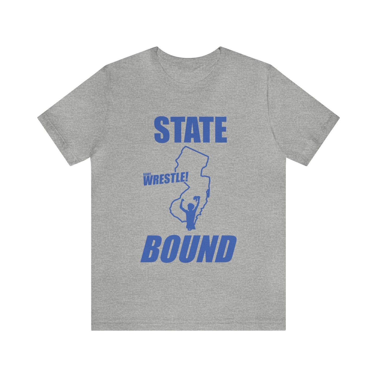 New Jersey State Bound, Blue print, Bella+Canvas 3001, Unisex Jersey Short Sleeve Tee