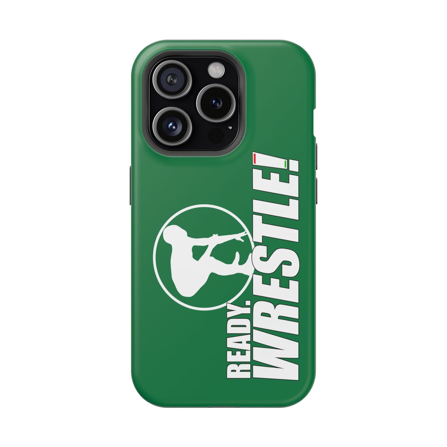 Ready. Wrestle! Green iPhone Magnetic Impact-Resistant Case