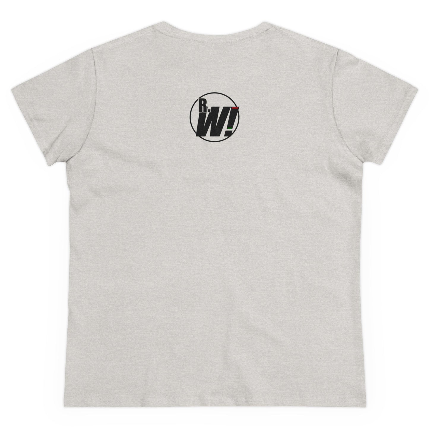 Natural Born Wrestler, Women's Midweight Cotton Tee, Black Letters