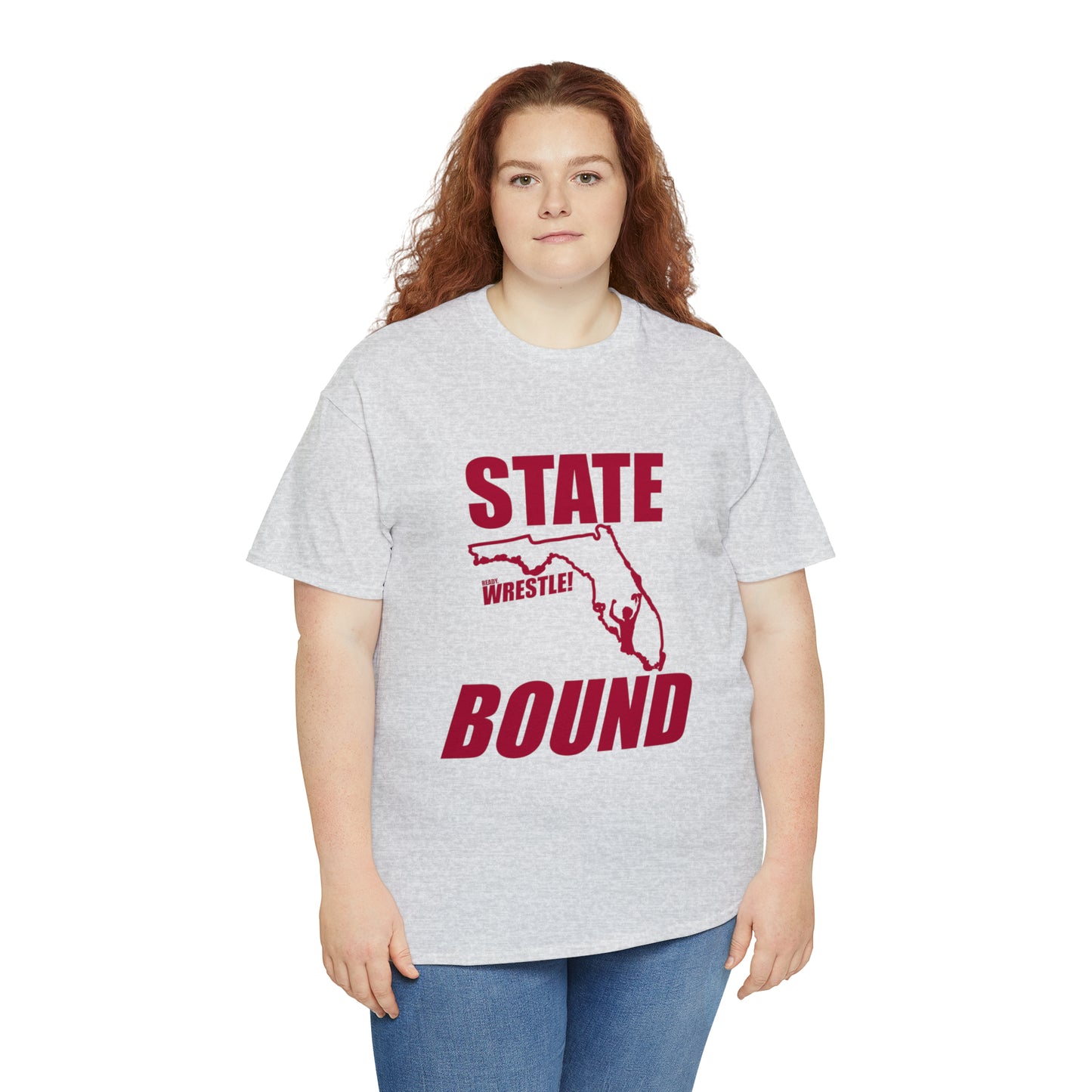 Florida State Bound, Red Logo, Unisex Heavy Cotton Tee